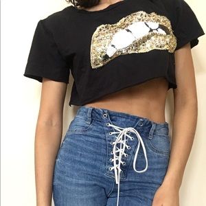 Cute Kiss 💋 short blouse